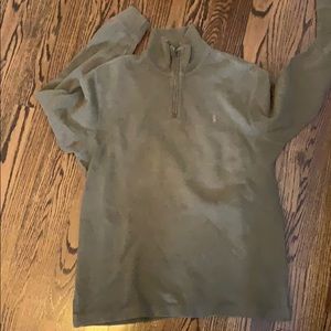 Polo - green quarter zip sweater like new